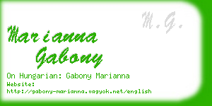 marianna gabony business card